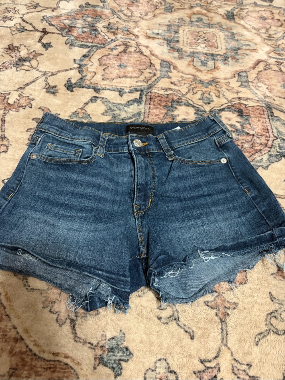 Dark Blue Denim Women's Shorts